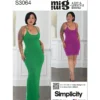 Simplicity Sewing Pattern Misses' and Women's Knit Dress in Two Lengths by Mimi G Style 13 Simplicity Sewing Pattern Misses' and Women's Knit Dress in Two Lengths by Mimi G Style