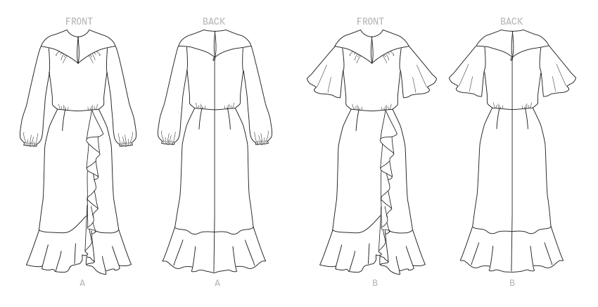 Butterick Sewing Pattern Misses' Dress (PDF) 6 Butterick Sewing Pattern Misses' Dress (PDF)