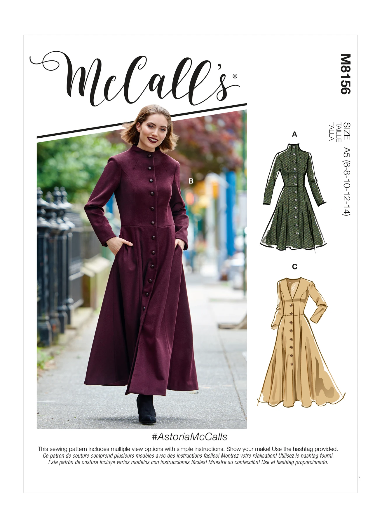 McCall's Sewing Pattern Misses' Coats 1 McCall's Sewing Pattern Misses' Coats