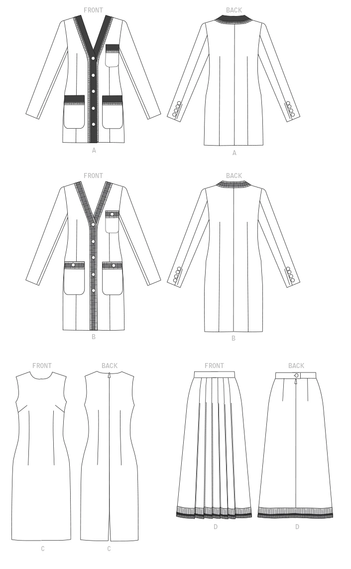 Vogue Patterns Misses'/Misses' Petite Jacket, Dress and Skirt 16 Vogue Patterns Misses'/Misses' Petite Jacket, Dress and Skirt