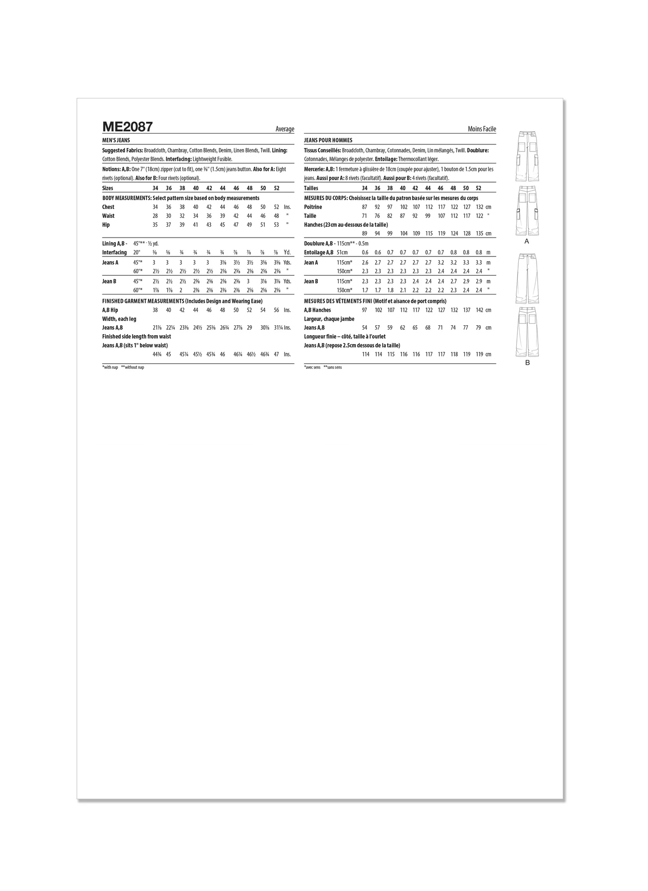 Know Me Sewing Pattern Men's Jeans by Norris Dánta Ford (PDF) 6 Know Me Sewing Pattern Men's Jeans by Norris Dánta Ford (PDF)