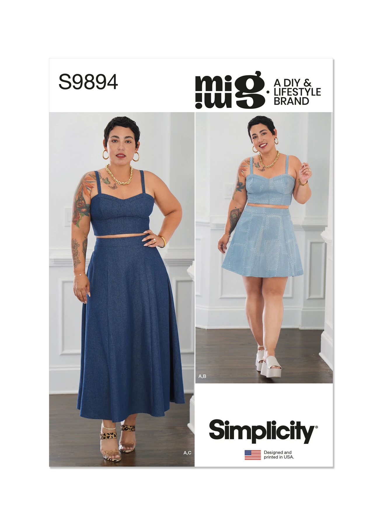 Simplicity Sewing Pattern Misses' and Women's Top and Skirt in Two Lengths By Mimi G Style (PDF) 1 Simplicity Sewing Pattern Misses' and Women's Top and Skirt in Two Lengths By Mimi G Style (PDF)