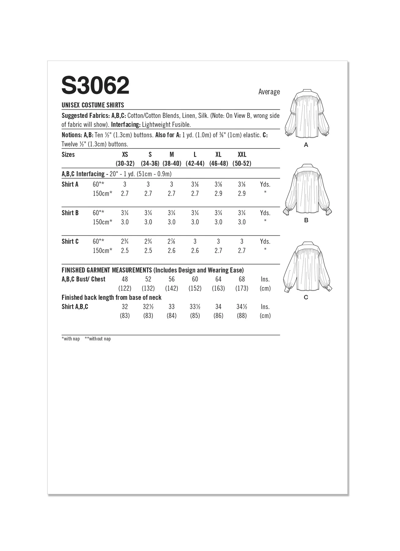 Simplicity Sewing Pattern Unisex Costume Shirts by Scissor IMP Workshop 10 Simplicity Sewing Pattern Unisex Costume Shirts by Scissor IMP Workshop