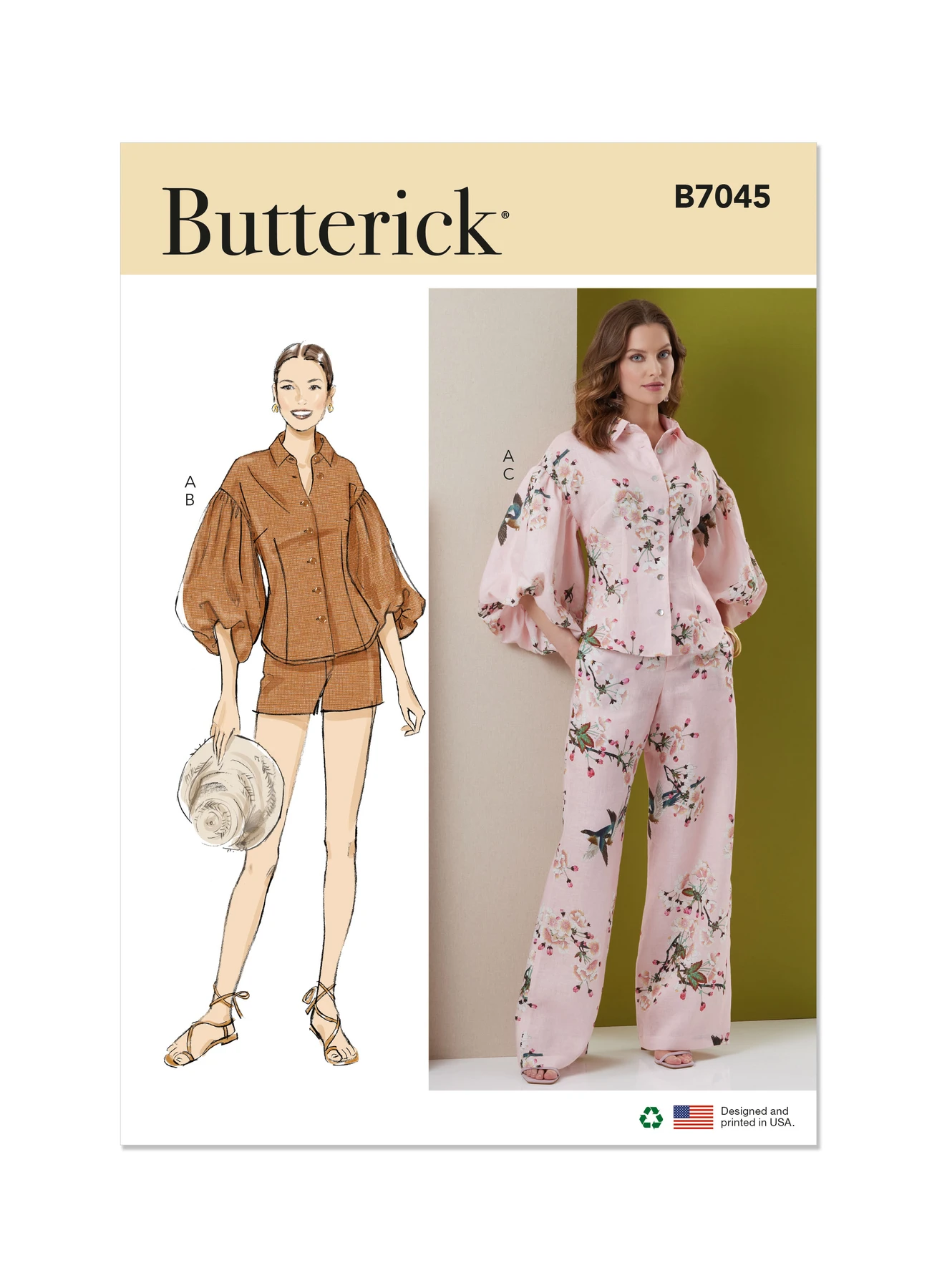 Butterick Sewing Pattern Misses' and Miss Petite Top, Shorts and Pants (PDF) 1 Butterick Sewing Pattern Misses' and Miss Petite Top, Shorts and Pants (PDF)