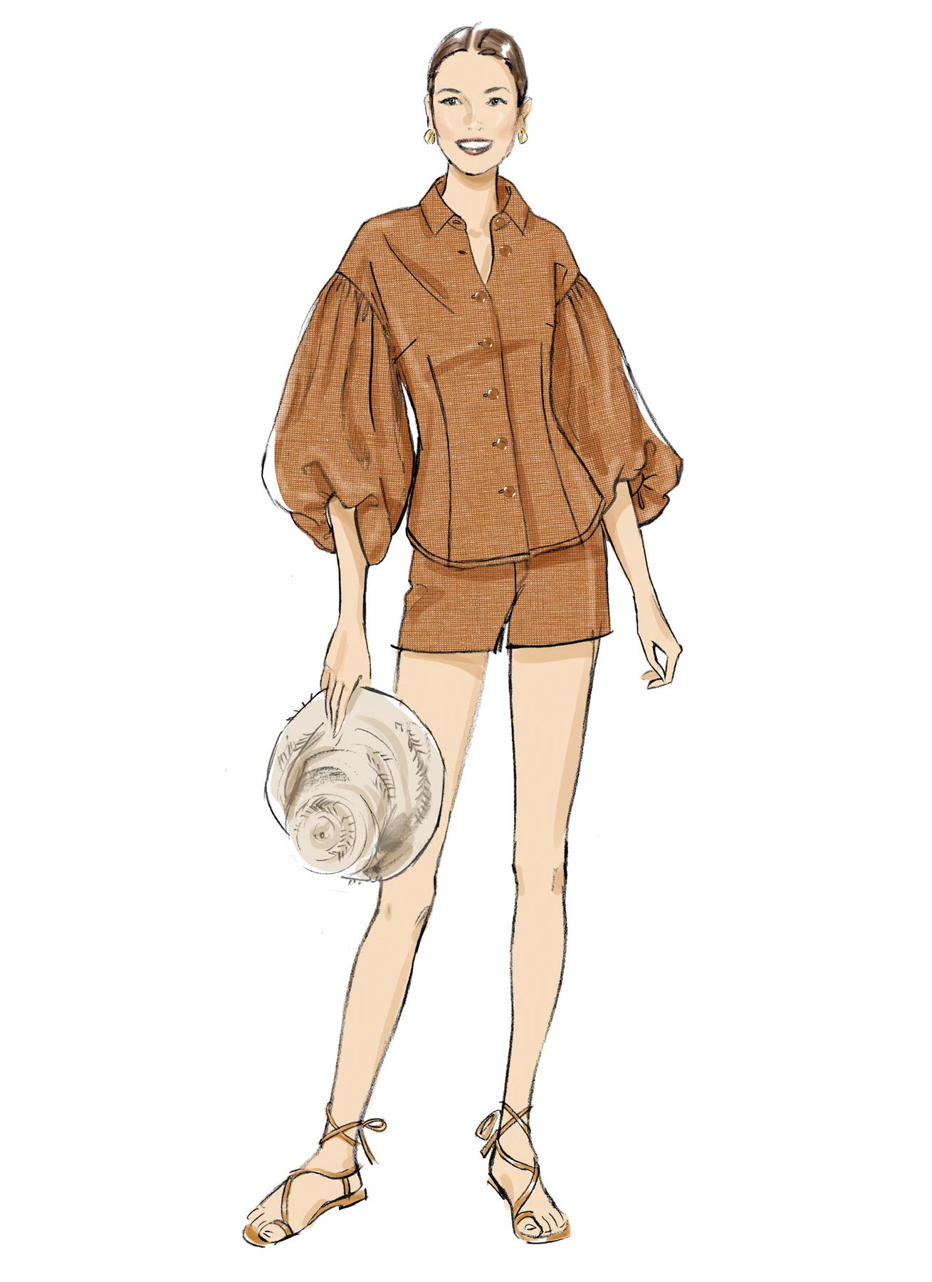Butterick Sewing Pattern Misses' and Miss Petite Top, Shorts and Pants (PDF) 3 Butterick Sewing Pattern Misses' and Miss Petite Top, Shorts and Pants (PDF)