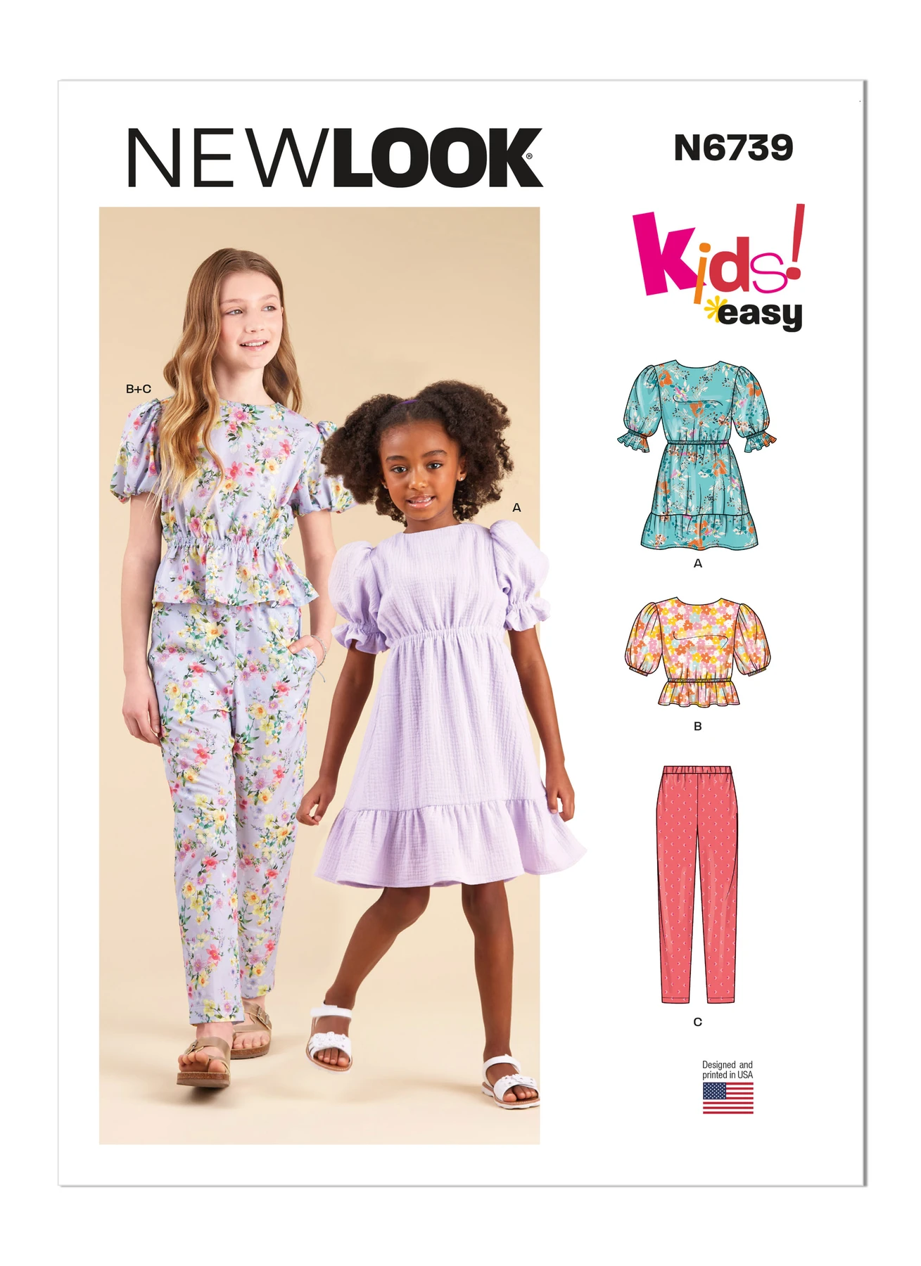 New Look Sewing Pattern Children's and Girls' Dress, Top and Pants 1 New Look Sewing Pattern Children's and Girls' Dress, Top and Pants