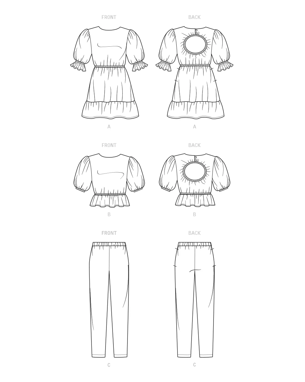 New Look Sewing Pattern Children's and Girls' Dress, Top and Pants 11 New Look Sewing Pattern Children's and Girls' Dress, Top and Pants