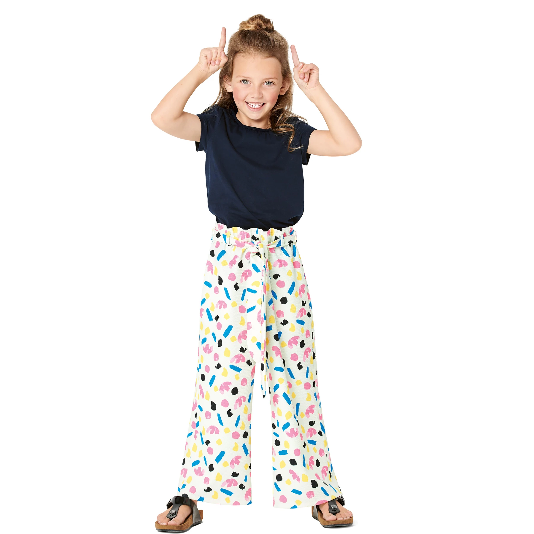 Burda Style Sewing Pattern Children's Pull-on Pants with length Variations 2 Burda Style Sewing Pattern Children's Pull-on Pants with length Variations