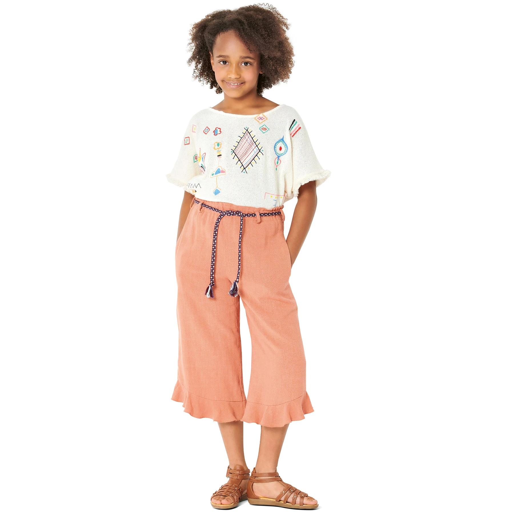 Burda Style Sewing Pattern Children's Pull-on Pants with length Variations 3 Burda Style Sewing Pattern Children's Pull-on Pants with length Variations