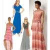 Butterick Sewing Pattern Misses'/Misses' Petite Pullover Maxi Dresses and Belt (PDF)