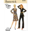 Butterick Sewing Pattern 1970s Misses' Dress, Tunic and Pants (PDF)