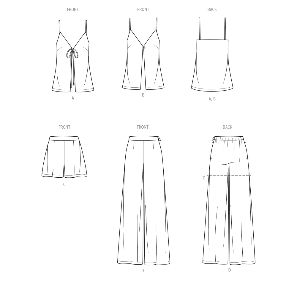 Know Me Sewing Pattern Misses' Top, Shorts and Pants by the Stitch Fitz 10 Know Me Sewing Pattern Misses' Top, Shorts and Pants by the Stitch Fitz