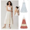 McCall's Sewing Pattern Misses' Halter Dress in Two Lengths by Laura Ashley