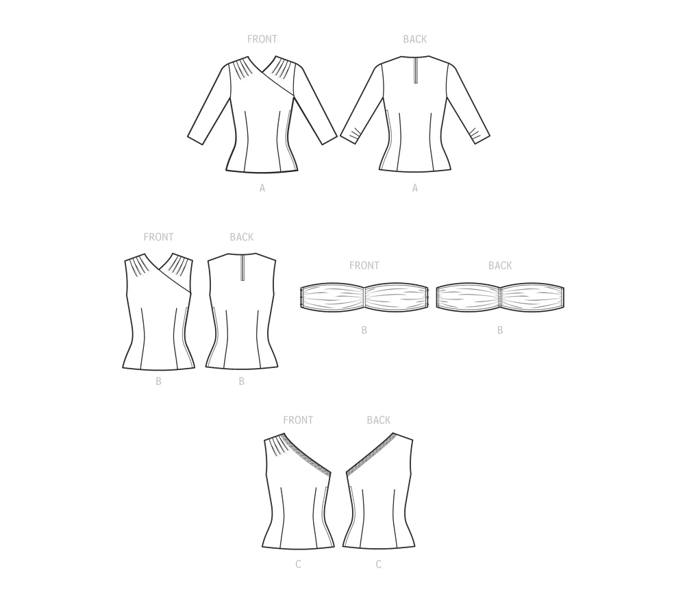 Simplicity Sewing Pattern 1950s Misses' Vintage Blouses and Cummerbund 6 Simplicity Sewing Pattern 1950s Misses' Vintage Blouses and Cummerbund