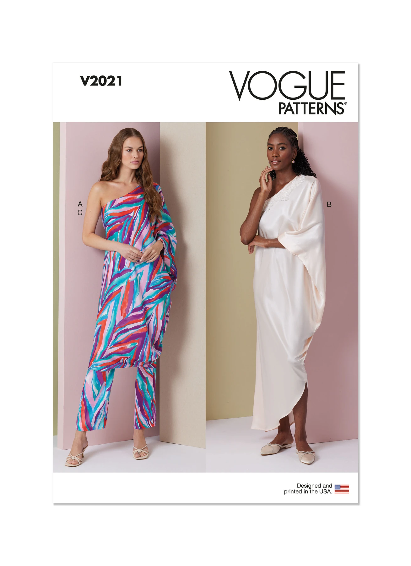 Vogue Patterns Misses' One Shoulder Dress and Pants 1 Vogue Patterns Misses' One Shoulder Dress and Pants