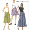Vogue Patterns Misses' Pleated Skirt in Three Lengths