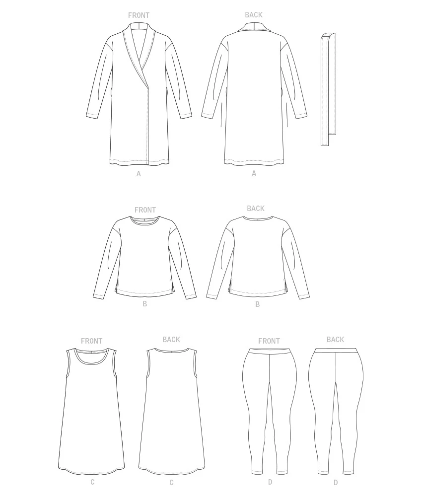 Vogue Patterns Misses' and Misses' Petite Wrap Robe, Belt, Top, Dress and Pants 11 Vogue Patterns Misses' and Misses' Petite Wrap Robe, Belt, Top, Dress and Pants