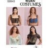 Simplicity Sewing Pattern Misses' Corset Costumes 12 Simplicity Sewing Pattern Misses' Corset Costumes