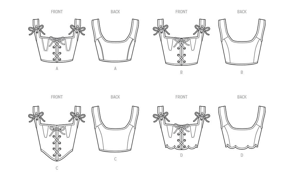 Simplicity Sewing Pattern Misses' Corset Costumes 15 Simplicity Sewing Pattern Misses' Corset Costumes