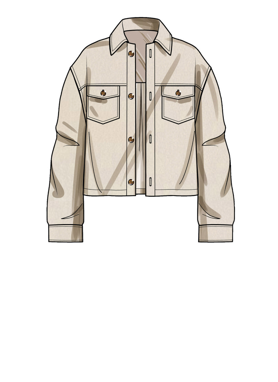 Simplicity Sewing Pattern Unisex Shirt Jackets (PDF) 3 Simplicity Sewing Pattern Unisex Shirt Jackets (PDF)