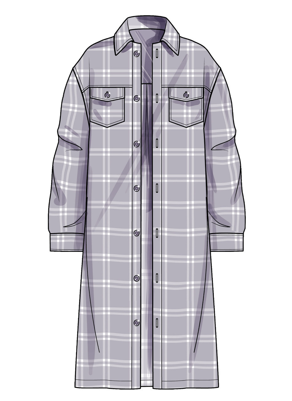 Simplicity Sewing Pattern Unisex Shirt Jackets (PDF) 4 Simplicity Sewing Pattern Unisex Shirt Jackets (PDF)