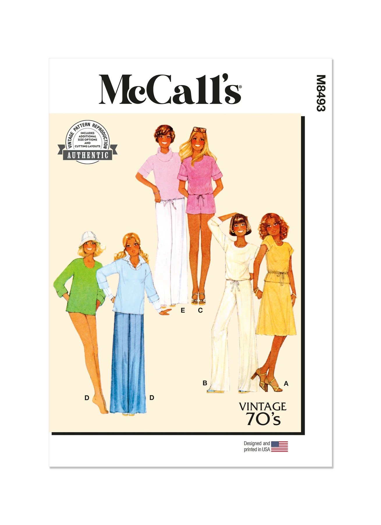 McCall's Sewing Pattern 1970s Misses' Knit Tops, Skirt, Pants and Shorts (PDF) 1 McCall's Sewing Pattern 1970s Misses' Knit Tops, Skirt, Pants and Shorts (PDF)