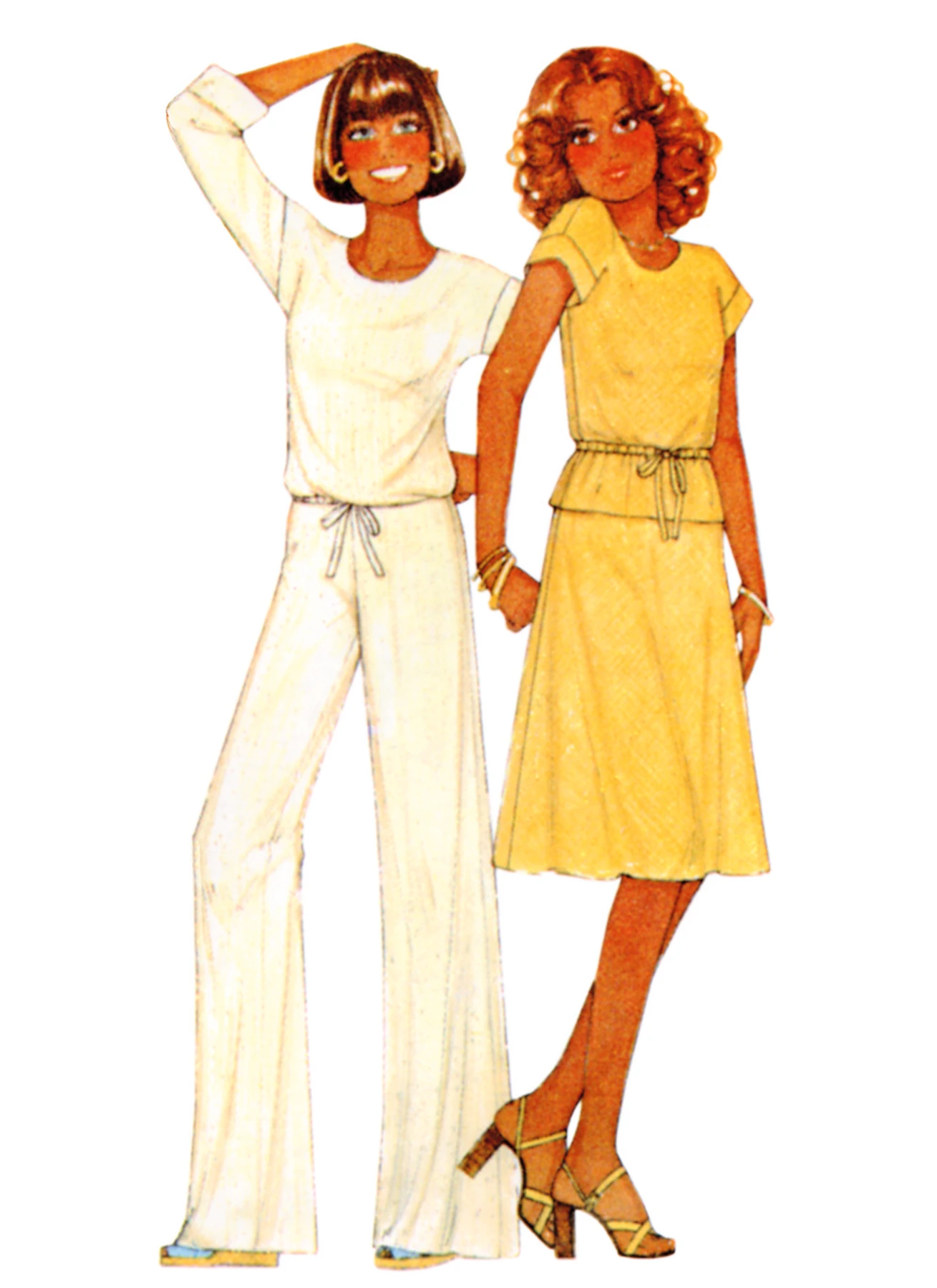 McCall's Sewing Pattern 1970s Misses' Knit Tops, Skirt, Pants and Shorts (PDF) 2 McCall's Sewing Pattern 1970s Misses' Knit Tops, Skirt, Pants and Shorts (PDF)