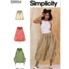 Simplicity Sewing Pattern Misses' Skirts