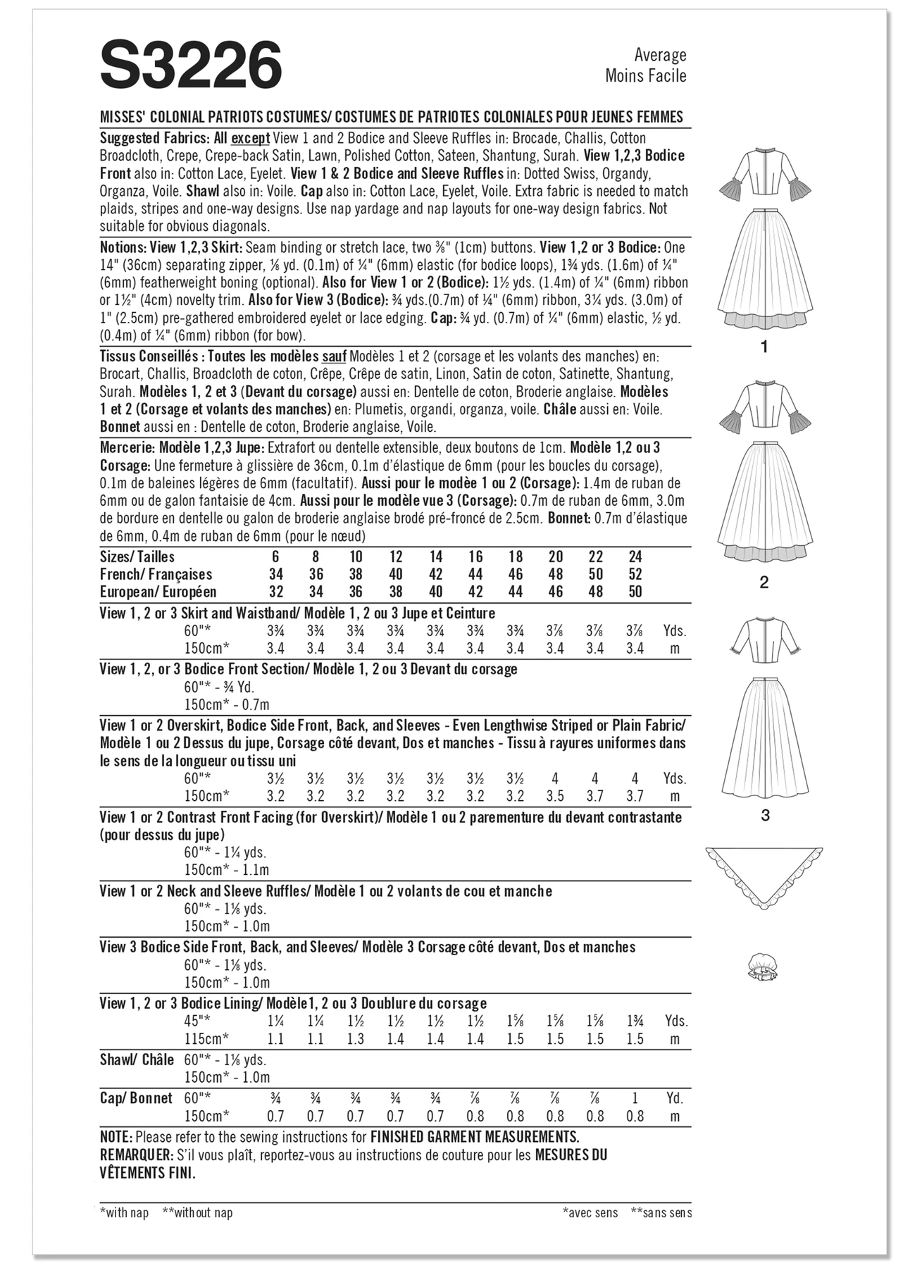 Simplicity Sewing Pattern Misses' Colonial Patriots Costumes (PDF) 5 Simplicity Sewing Pattern Misses' Colonial Patriots Costumes (PDF)
