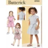 Butterick Sewing Pattern Children's Dress with Sleeve Variations and Tie Belt (PDF)