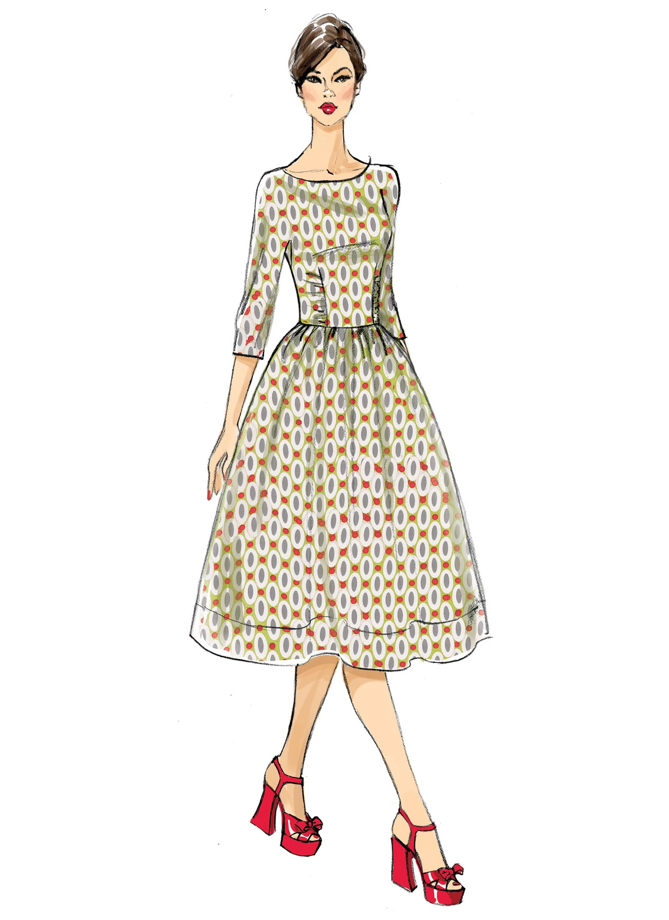 Butterick Sewing Pattern Misses' Gathered Dresses (PDF) 3 Butterick Sewing Pattern Misses' Gathered Dresses (PDF)