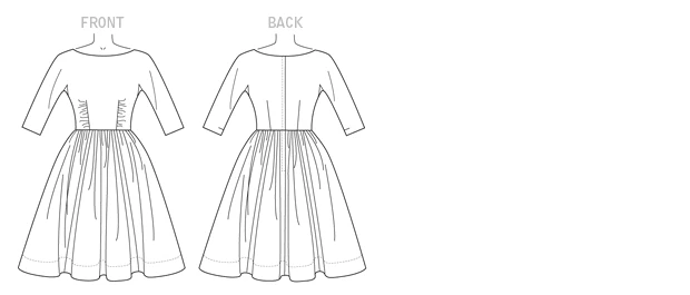 Butterick Sewing Pattern Misses' Gathered Dresses (PDF) 5 Butterick Sewing Pattern Misses' Gathered Dresses (PDF)