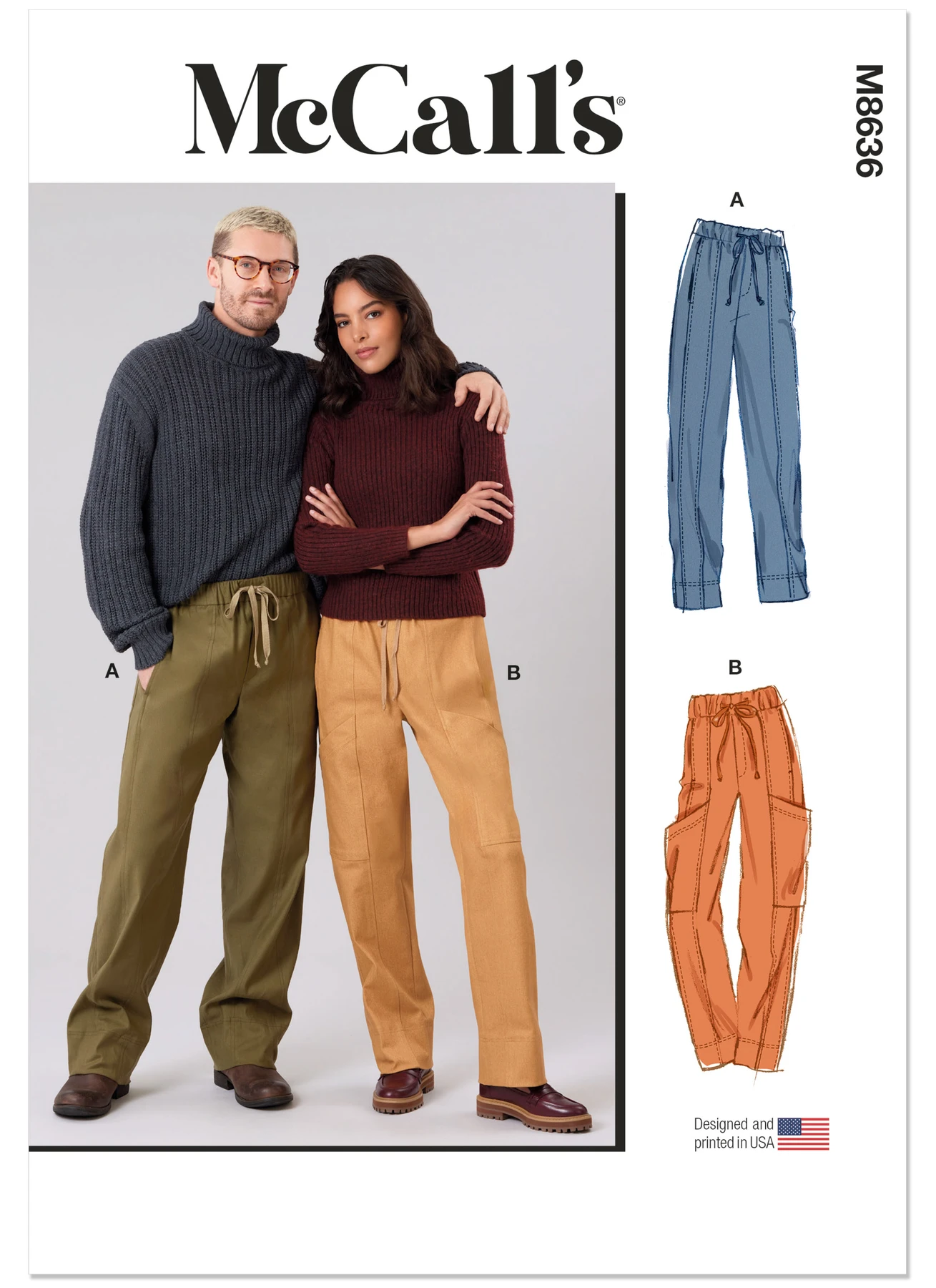 McCall's Sewing Pattern Unisex Pull On Pants (PDF) 1 McCall's Sewing Pattern Unisex Pull On Pants (PDF)