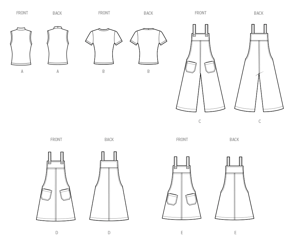Simplicity Sewing Pattern Misses' Knit Tops, Overalls and Jumper by Elaine Heigl Designs (PDF) 11 Simplicity Sewing Pattern Misses' Knit Tops, Overalls and Jumper by Elaine Heigl Designs (PDF)