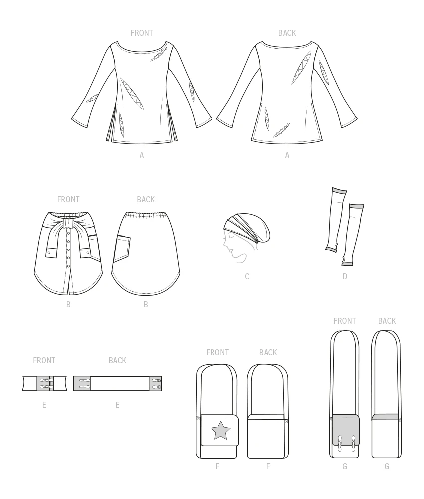 McCall's Sewing Pattern Misses' Accessories 9 McCall's Sewing Pattern Misses' Accessories