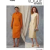Vogue Patterns Misses' Dress with Collar and Sleeve Variations 12 Vogue Patterns Misses' Dress with Collar and Sleeve Variations