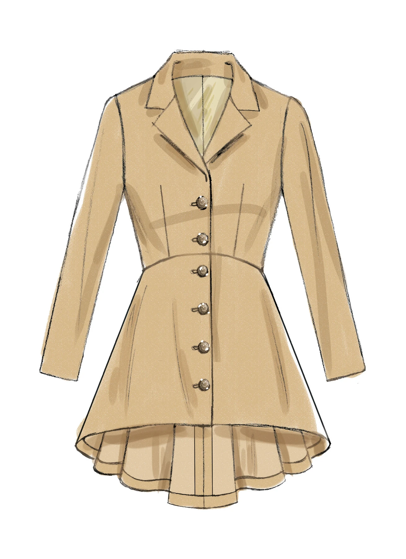McCall's Sewing Pattern Misses' Notch-Collar, Peplum Jackets (PDF) 5 McCall's Sewing Pattern Misses' Notch-Collar, Peplum Jackets (PDF)