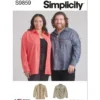 Simplicity Sewing Pattern Plus Size Unisex Shirts 19 Simplicity Sewing Pattern Plus Size Unisex Shirts