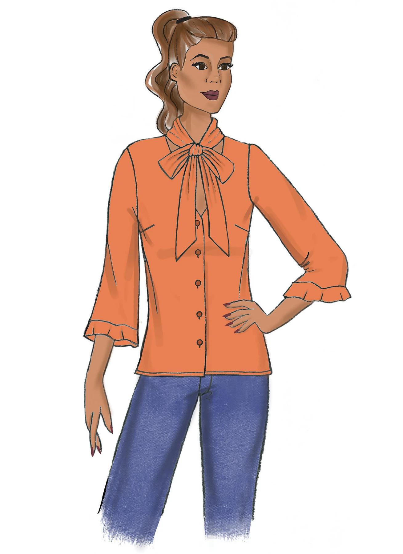 Butterick Sewing Pattern Misses' Top (PDF) 3 Butterick Sewing Pattern Misses' Top (PDF)