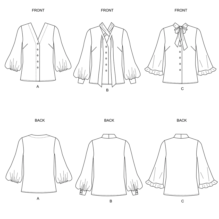 Butterick Sewing Pattern Misses' Top (PDF) 6 Butterick Sewing Pattern Misses' Top (PDF)