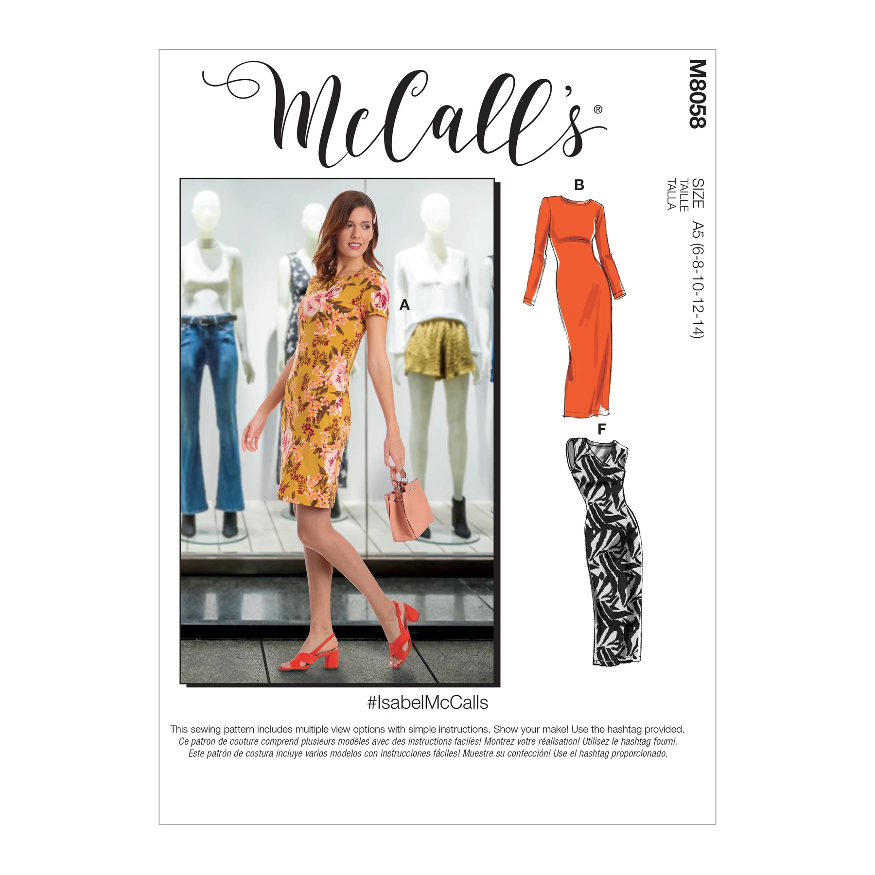 McCall's Sewing Pattern Misses' Knit Pullover Dresses (PDF) 17 McCall's Sewing Pattern Misses' Knit Pullover Dresses (PDF)