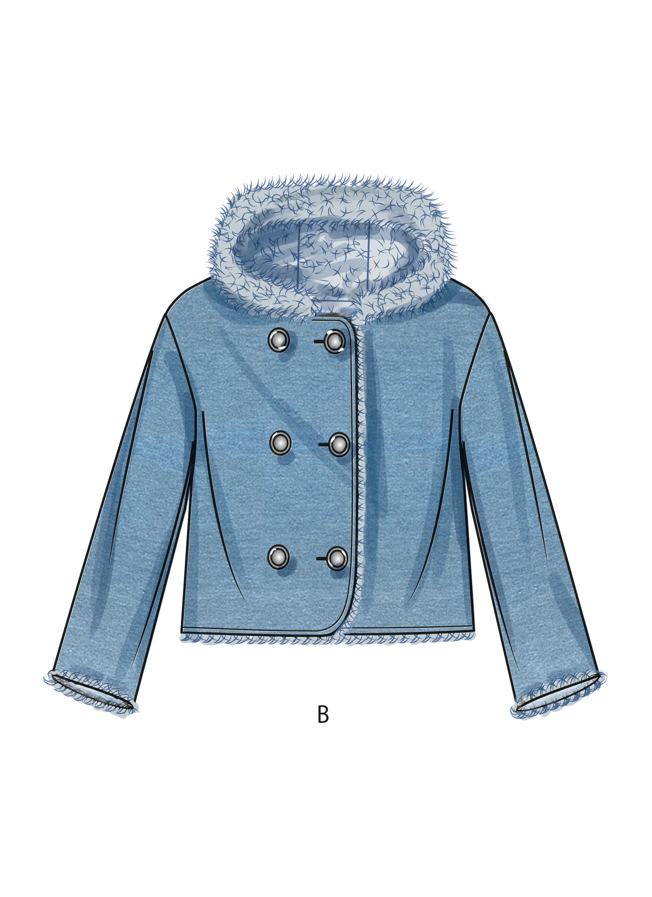 Simplicity Sewing Pattern Girls' and Boys' Jacket In Two Lengths (PDF) 4 Simplicity Sewing Pattern Girls' and Boys' Jacket In Two Lengths (PDF)
