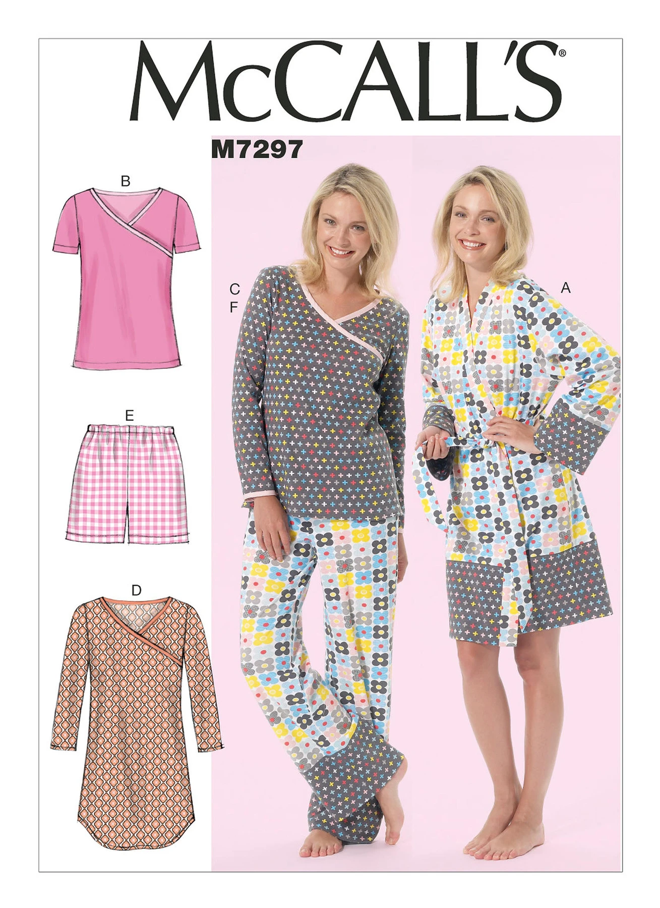 McCall's Sewing Pattern Misses'/Women's Robe, Belt, Tops, Dress, Shorts and Pants (PDF) 1 McCall's Sewing Pattern Misses'/Women's Robe, Belt, Tops, Dress, Shorts and Pants (PDF)