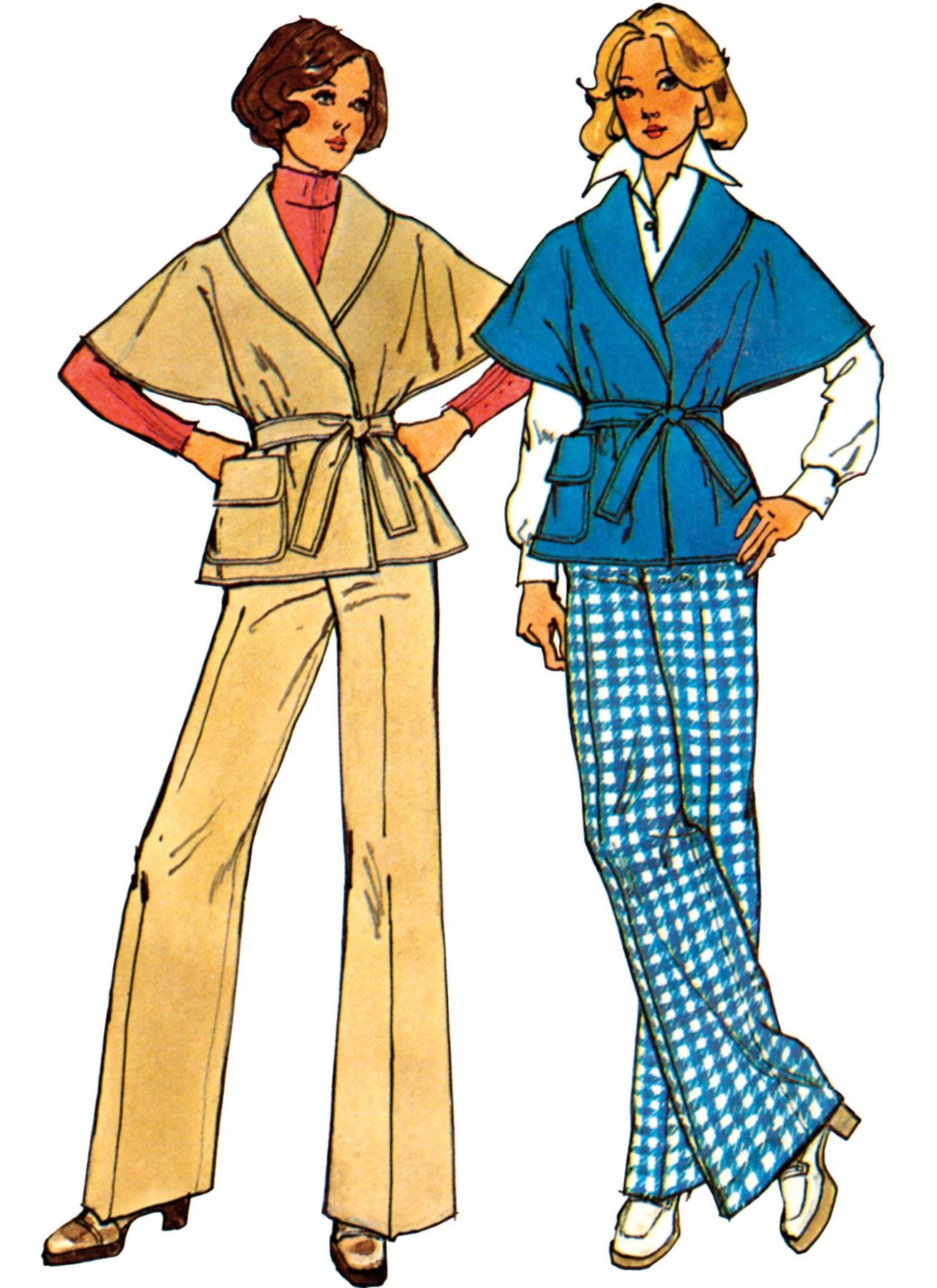 Simplicity Sewing Pattern 1970s Misses' Pants and Jacket 2 Simplicity Sewing Pattern 1970s Misses' Pants and Jacket