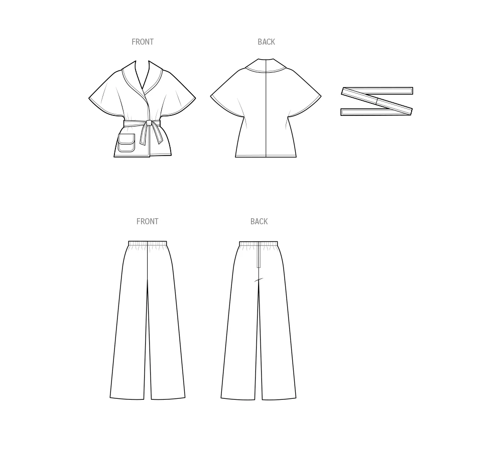 Simplicity Sewing Pattern 1970s Misses' Pants and Jacket 4 Simplicity Sewing Pattern 1970s Misses' Pants and Jacket