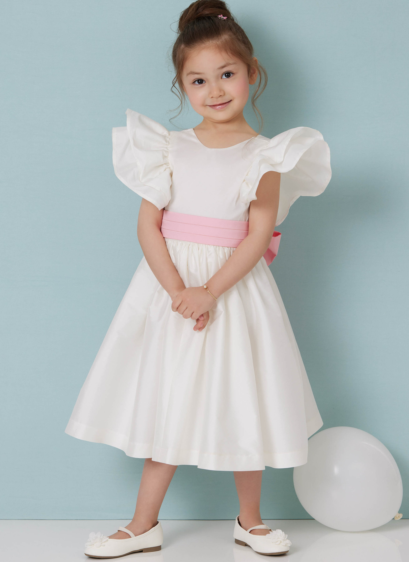 Butterick Sewing Pattern Children's Dress in Two Lengths and Tie Belt 2 Butterick Sewing Pattern Children's Dress in Two Lengths and Tie Belt