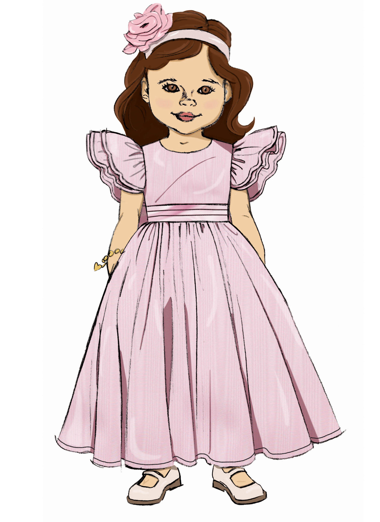 Butterick Sewing Pattern Children's Dress in Two Lengths and Tie Belt 3 Butterick Sewing Pattern Children's Dress in Two Lengths and Tie Belt