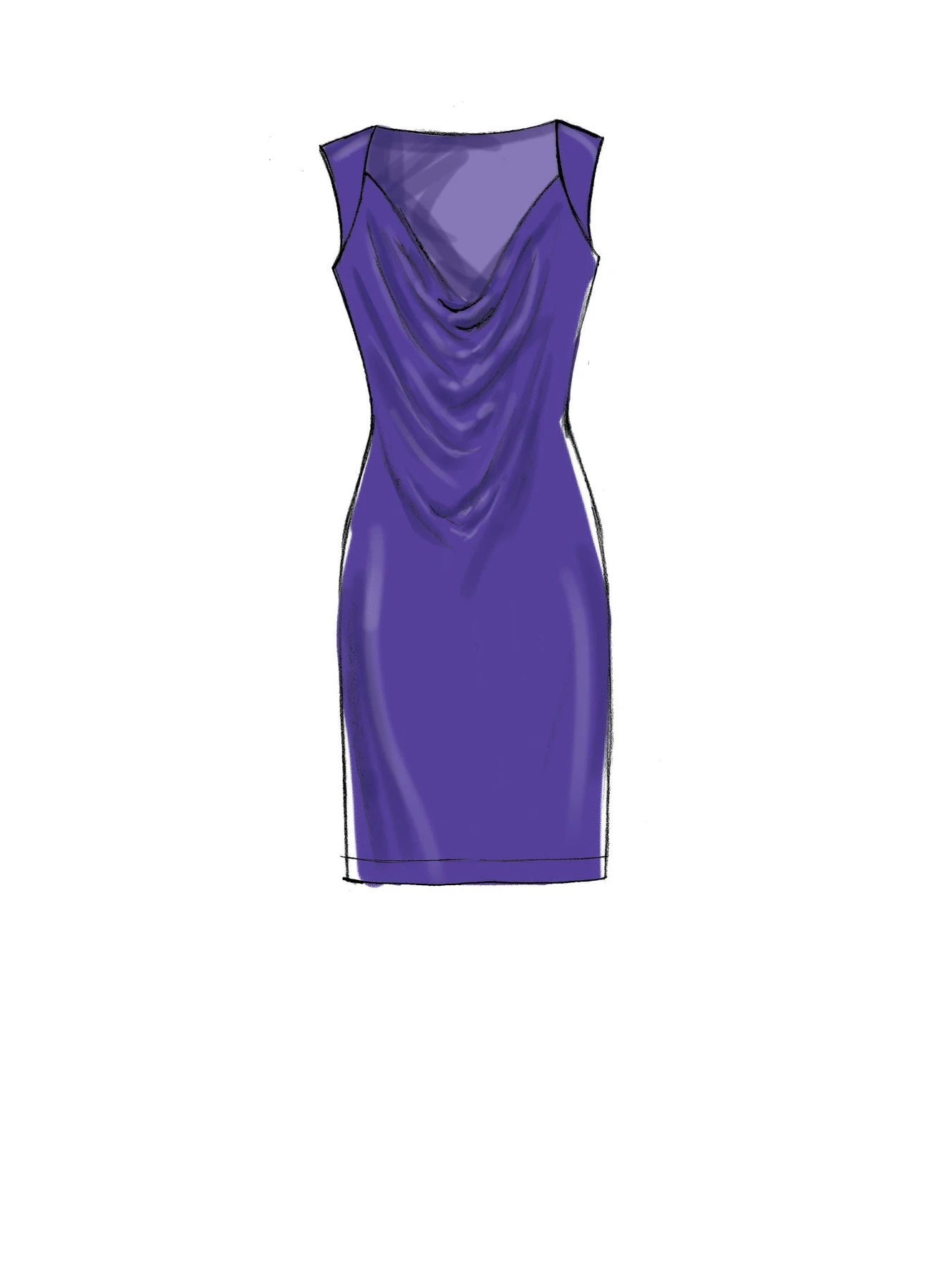 McCall's Sewing Pattern Misses' Draped Front, Side-Panel Dresses (PDF) 4 McCall's Sewing Pattern Misses' Draped Front, Side-Panel Dresses (PDF)