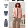 Simplicity Sewing Pattern Women's Jacket, Knit Top & Pants 10 Simplicity Sewing Pattern Women's Jacket, Knit Top & Pants