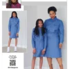 Know Me Sewing Pattern Girl's and Misses' Denim Dress by Brittany J. Jones
